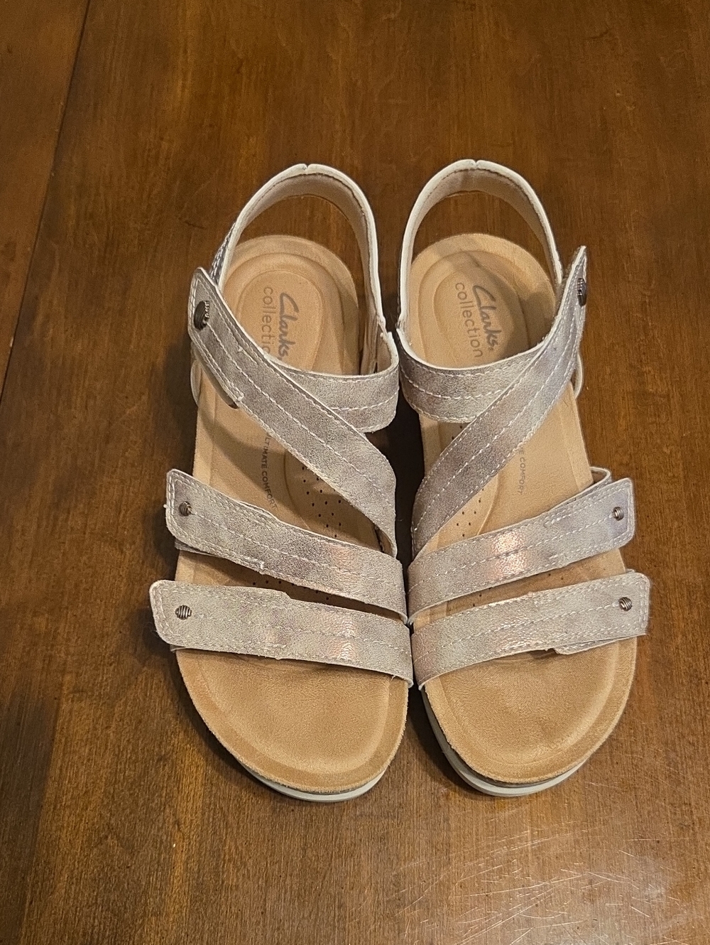 Clarks Metallic Gold Strappy Women’s Sandals